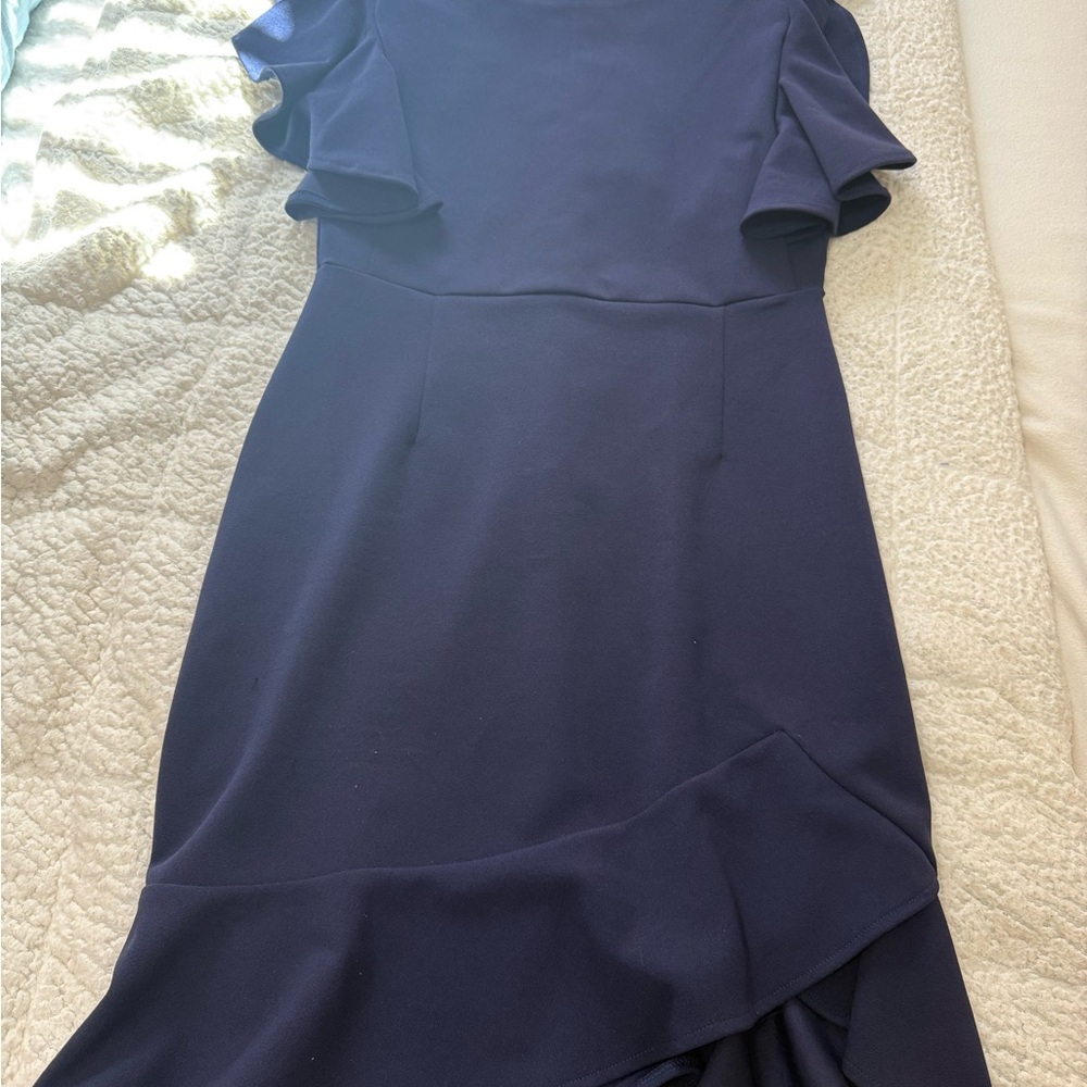 Elegant Navy Blue Women's Dress